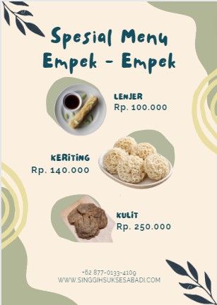 poster menu empek empek
